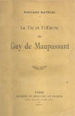 Vida y obra de Guy de Maupassant. Edouard Maynial