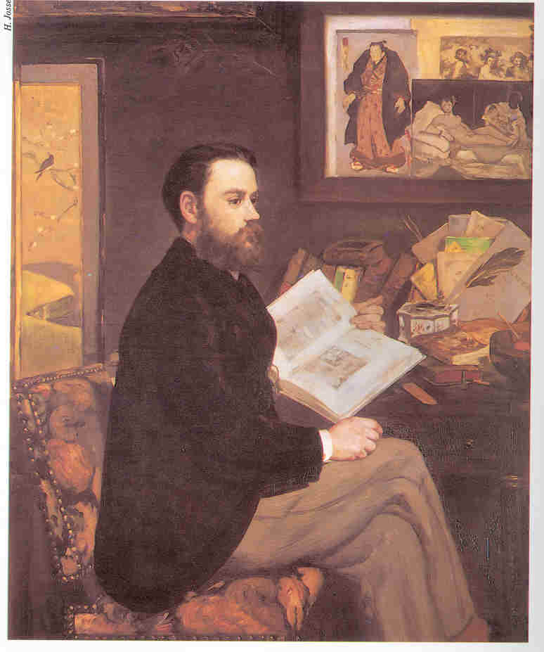 Emile Zola, por E. Manet, 1868 (Museo del Juego de Pelota, Pars.)