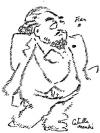 Mendès (Caricatura de Jean Cocteau)
